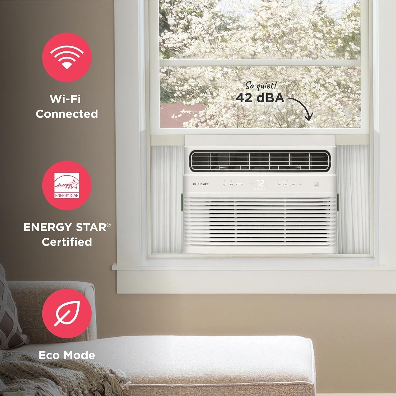 Frigidaire 10000 BTU Smart Inverter Window Air Conditioner w/ WiFi 450 sq ft NEW