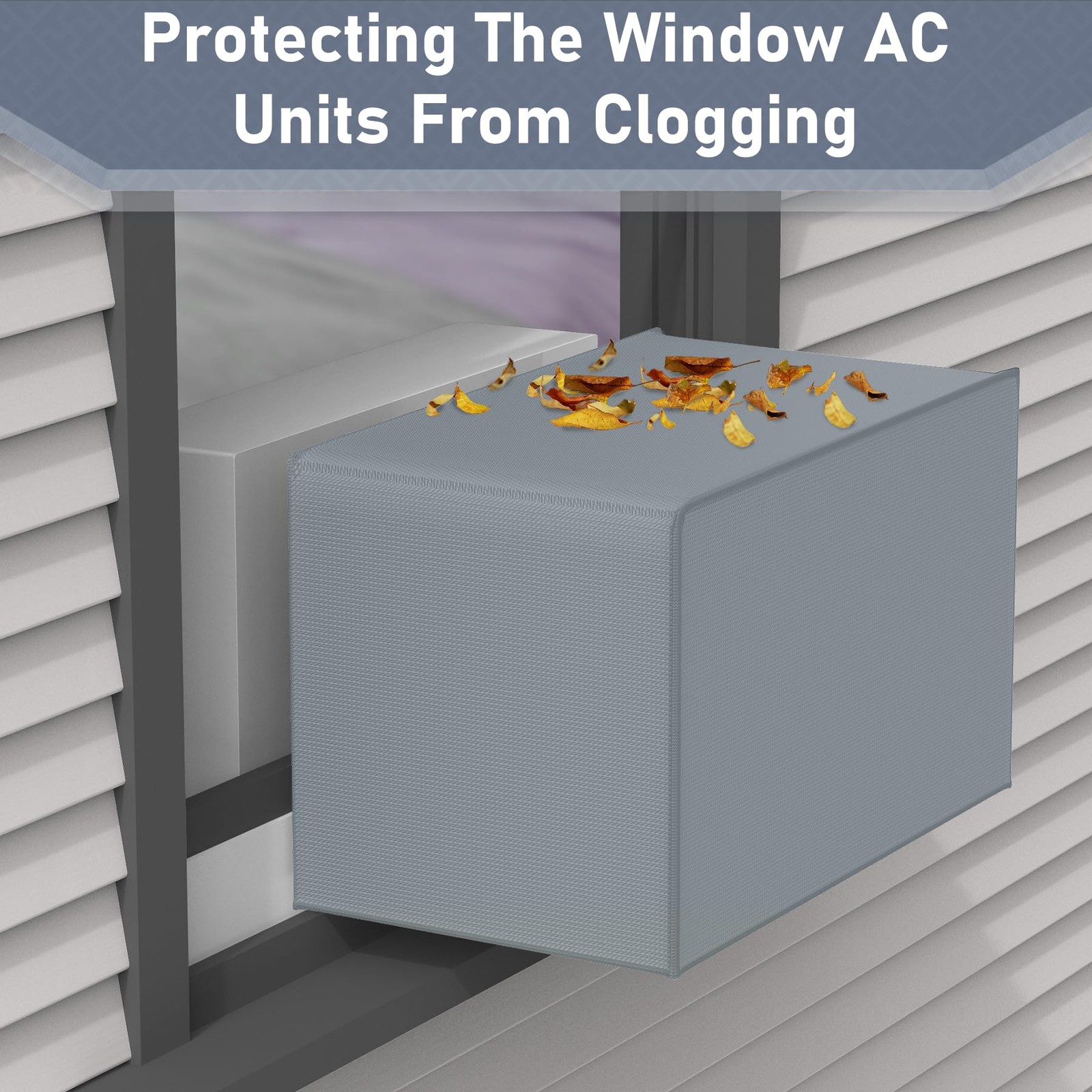 Flamorrow Air Conditioner Cover for U-shaped 8000, 10000, 12000 BTU Window Unit,