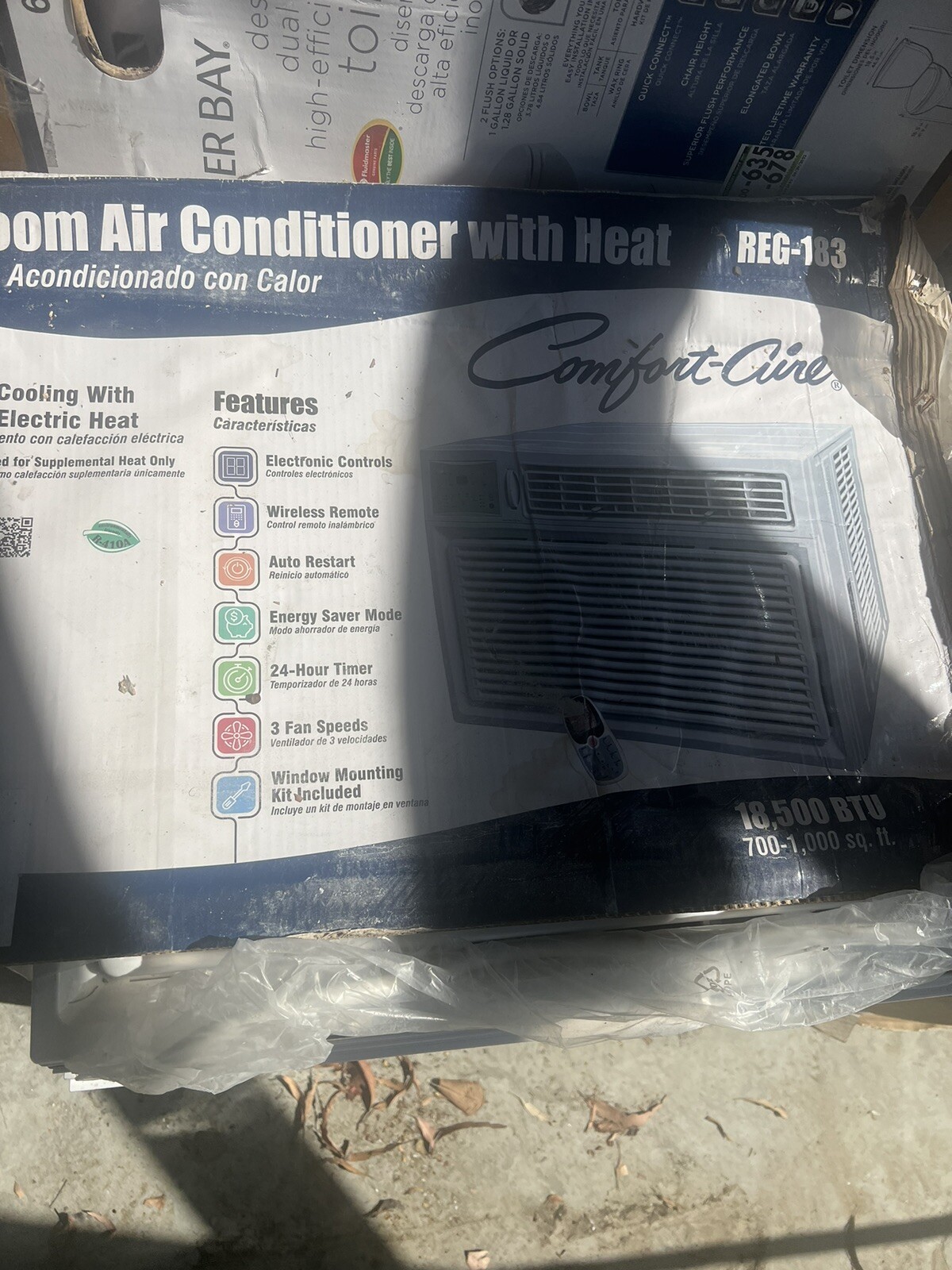 Brand New COMFORT-AIRE Air Conditioner/Heater 230 V, 60 Hz, , 18,500 BTU