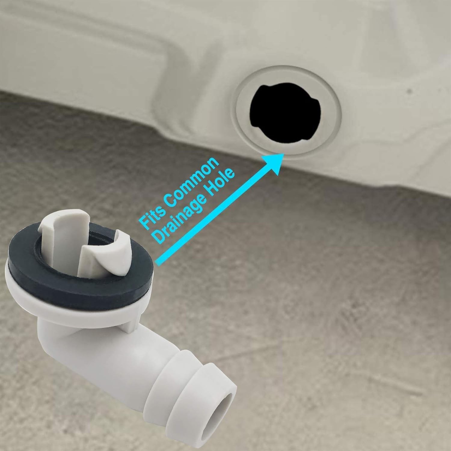 3 5 Inch 15mm Air Conditioner Drain Hose Connector Elbow Fitting with Rubber