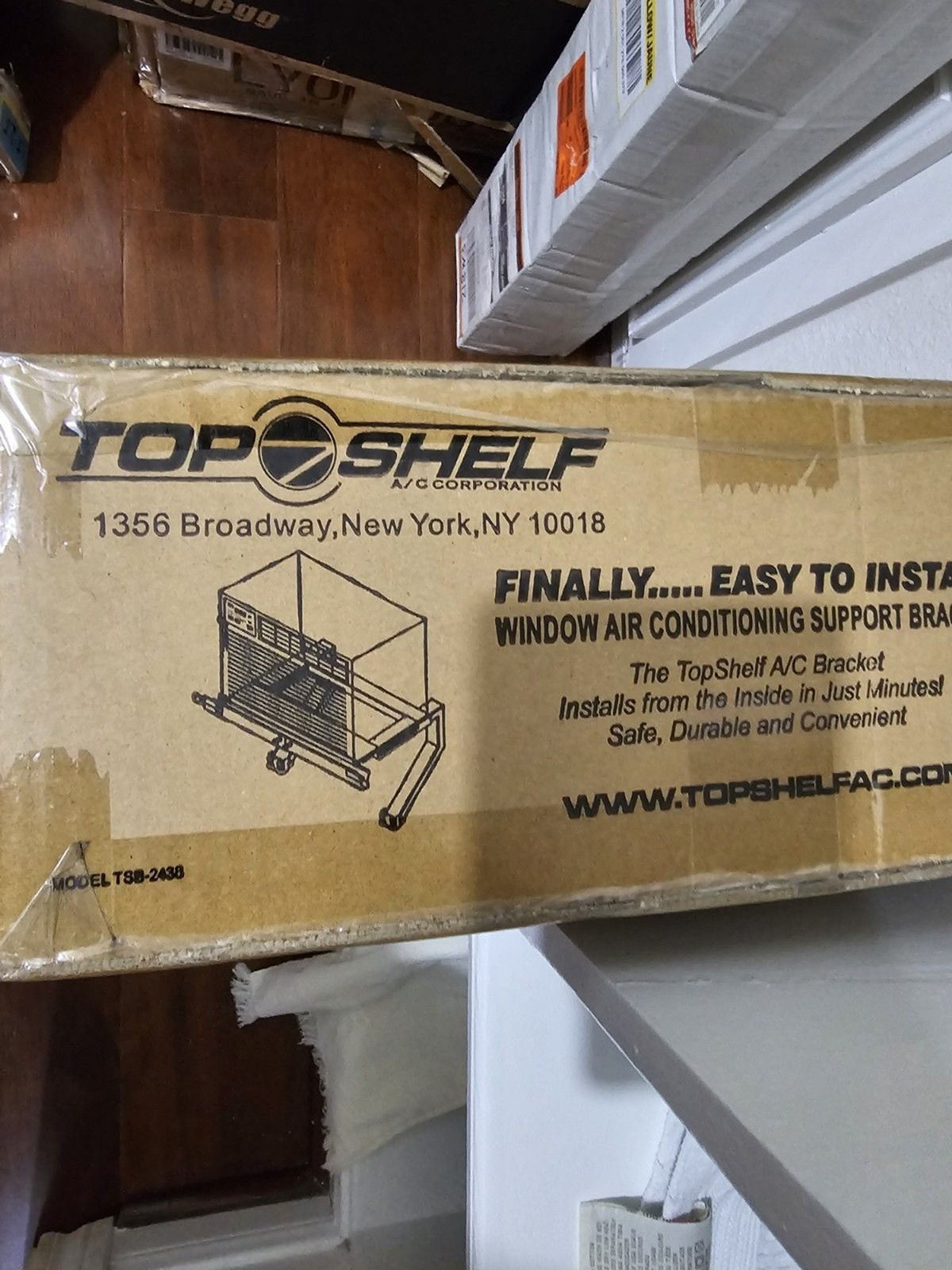 Top Shelf TSB-2438 Universal Heavy Duty Air Conditioner AC Support Bracket