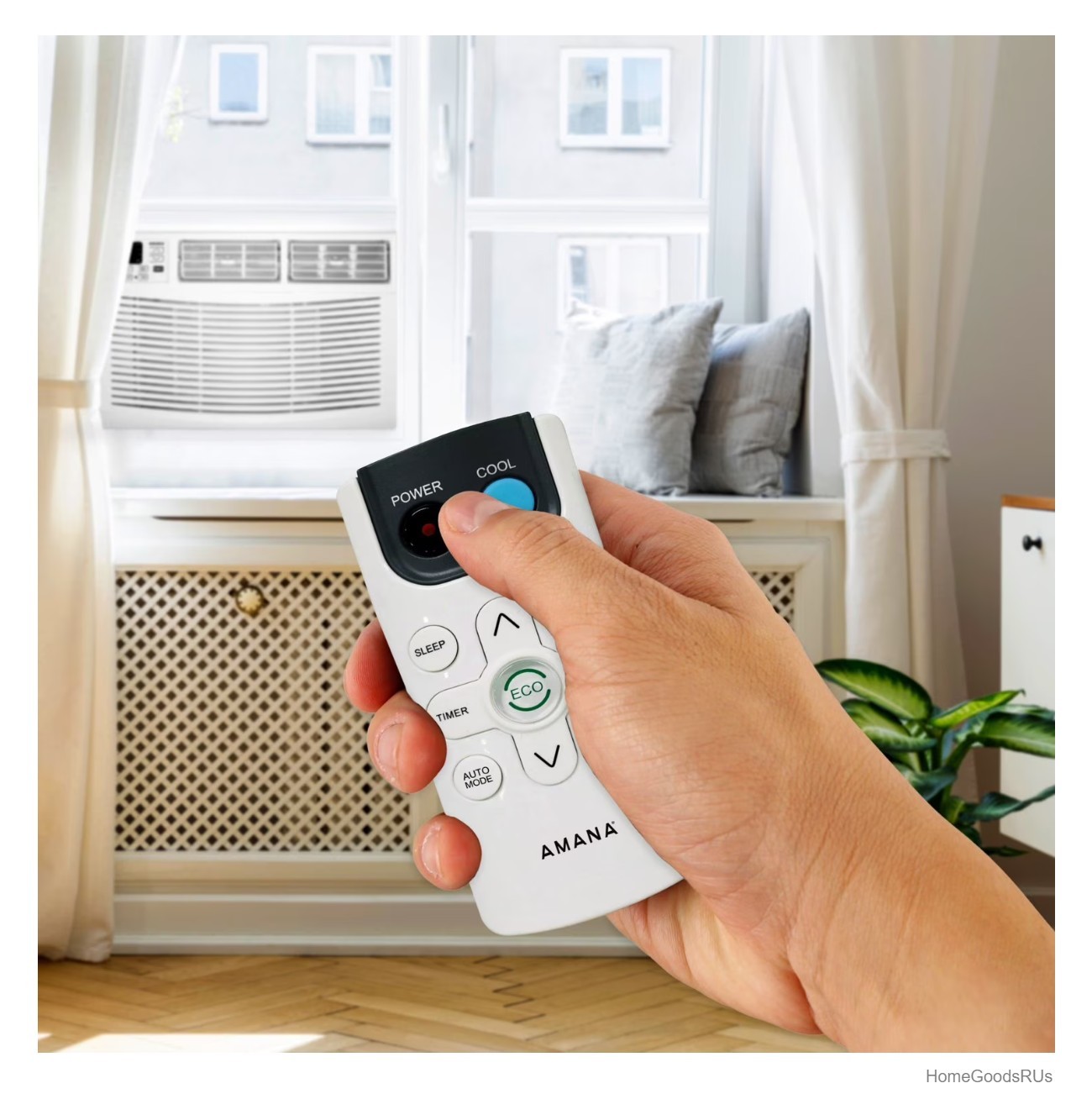 Window Air Conditioner 12000 BTU 115V Remote Control Cools 550 Sq Ft