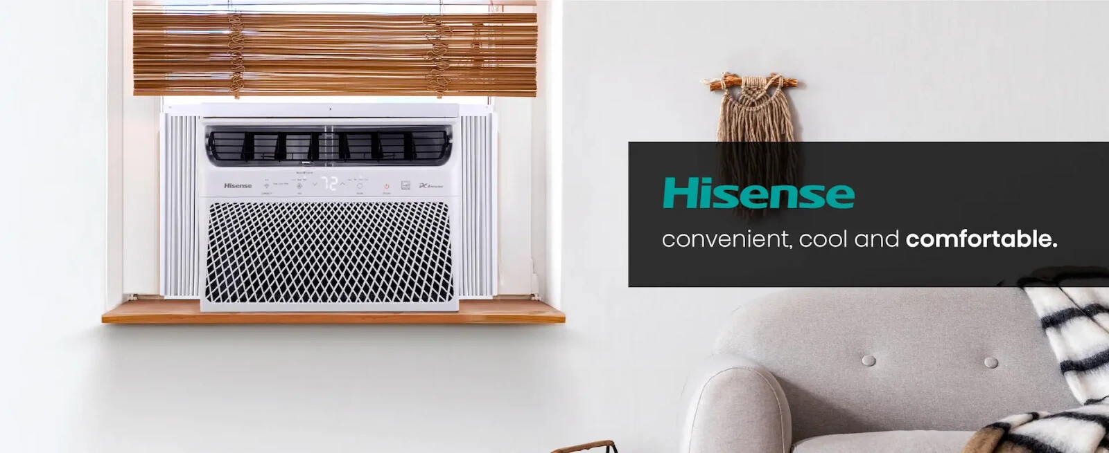 Hisense 8,000 BTU Window AC with Wifi, Inverter, Super Quiet, Energy Star