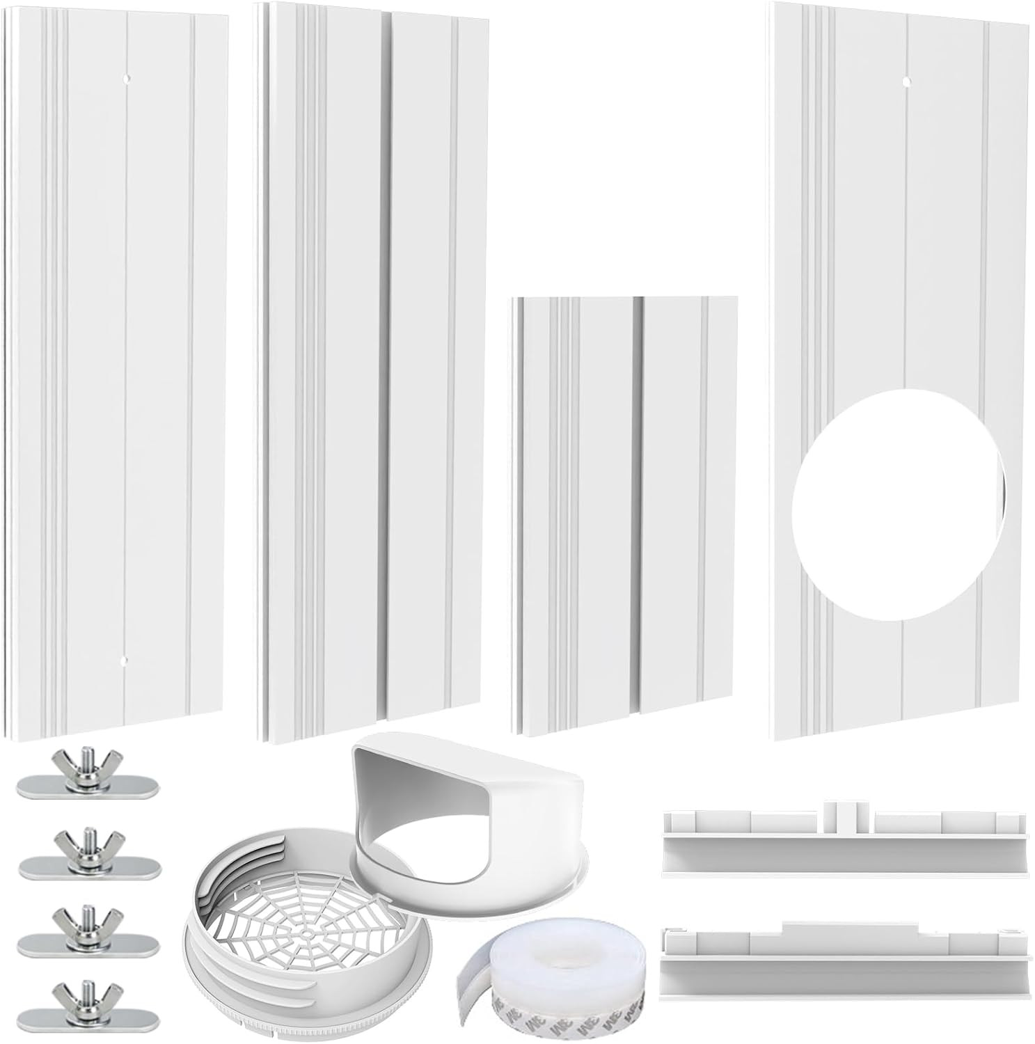 Portable Air Conditioner Window Vent Seal Kit with Universal Coupler Fit for 5.1