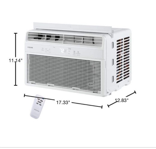 Vissani 6,000 BTU Window Air Conditioner w/ Remote for 250 sq. ft. Rooms