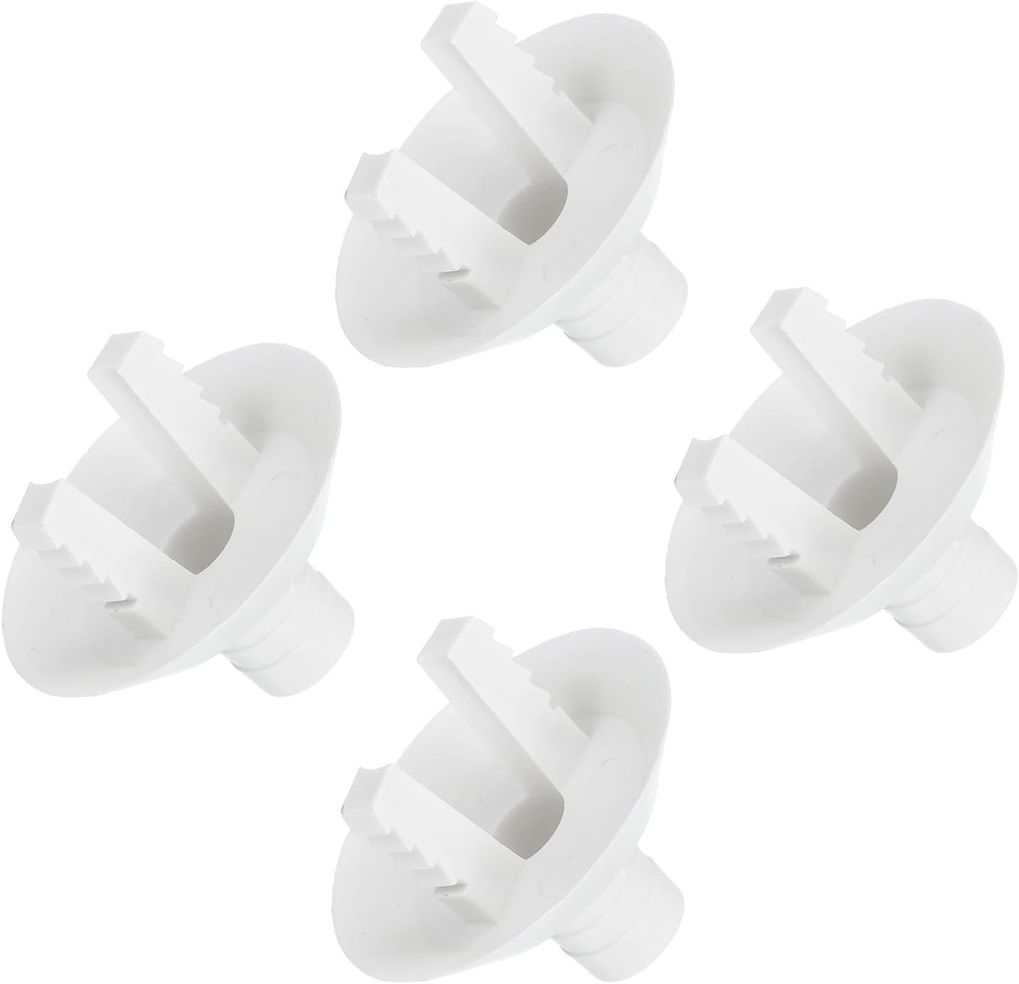4Pcs Air Conditioner Drain Hose Connector Elbow Fitting with Rubber Rings