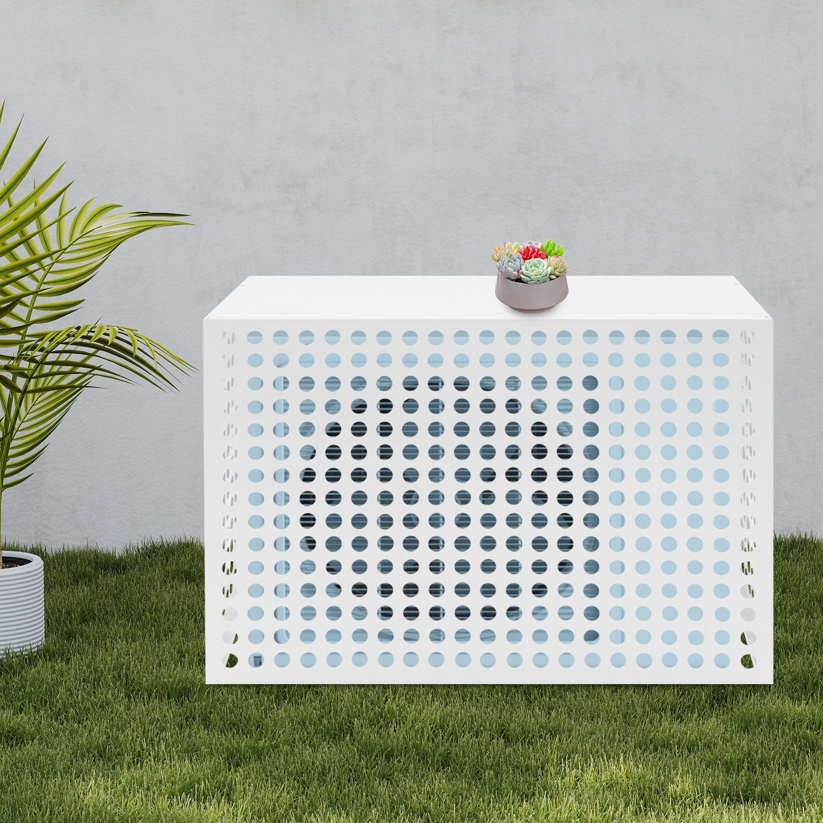 Stylish Privacy Fence for Air Conditioning Unit – Durable Aluminum Alloy