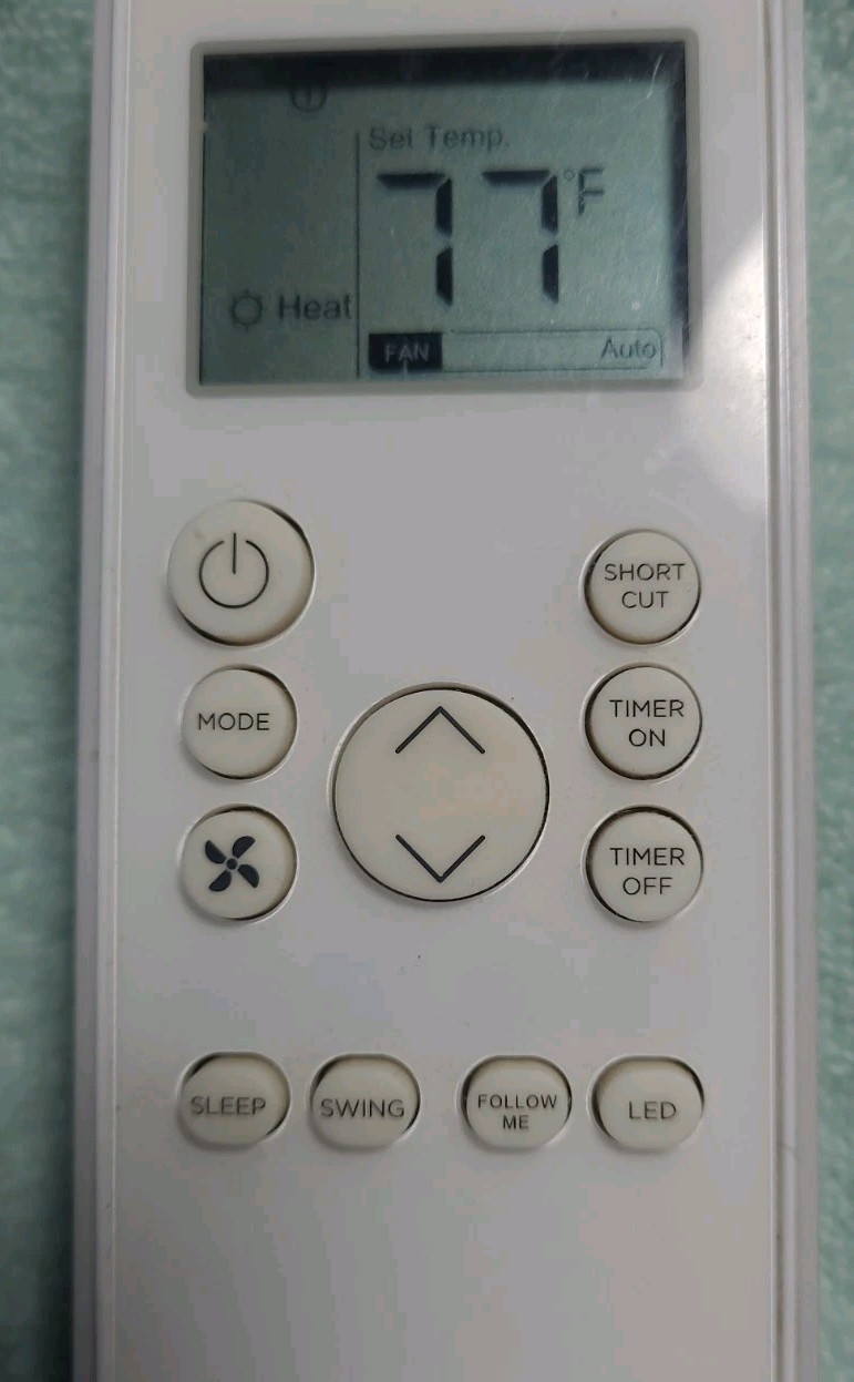 Toshiba Remote Control. Type RG57J4(B)BGCEU1. White color. Tested and works!