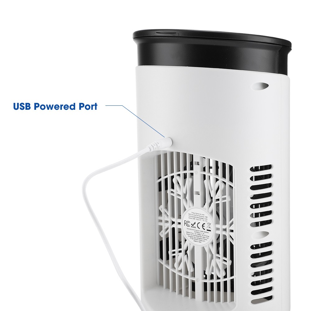 Portable Air Conditioner 3in1 Quiet 6-Speeds Air Cooler Humidifier Cooling Fan