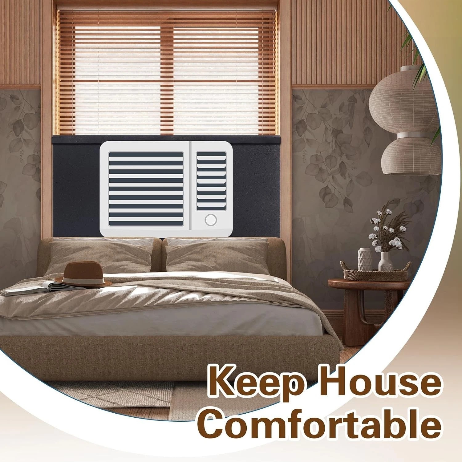 4 Pcs Window Ac Insulated Foam Panels with Seal Strip,Black | Fits Most 5000-…