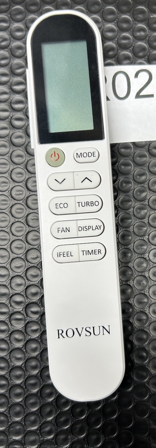 ROVSUN Air Conditioner Remote Control 22013-001688 7F04H White Tested