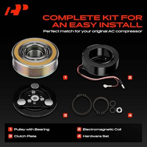 Air Conditioner AC Compressor Clutch Kit Compatible with Honda CR-V CRV 2012