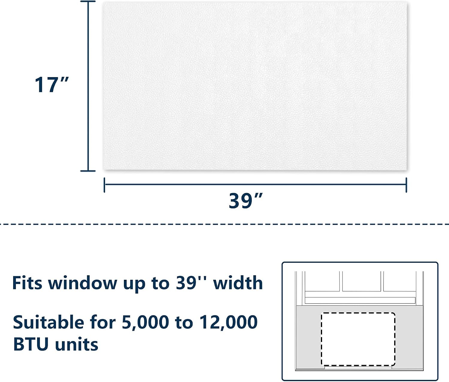 Window Air Conditioner Foam Insulation Panels Side Sun Block Summer