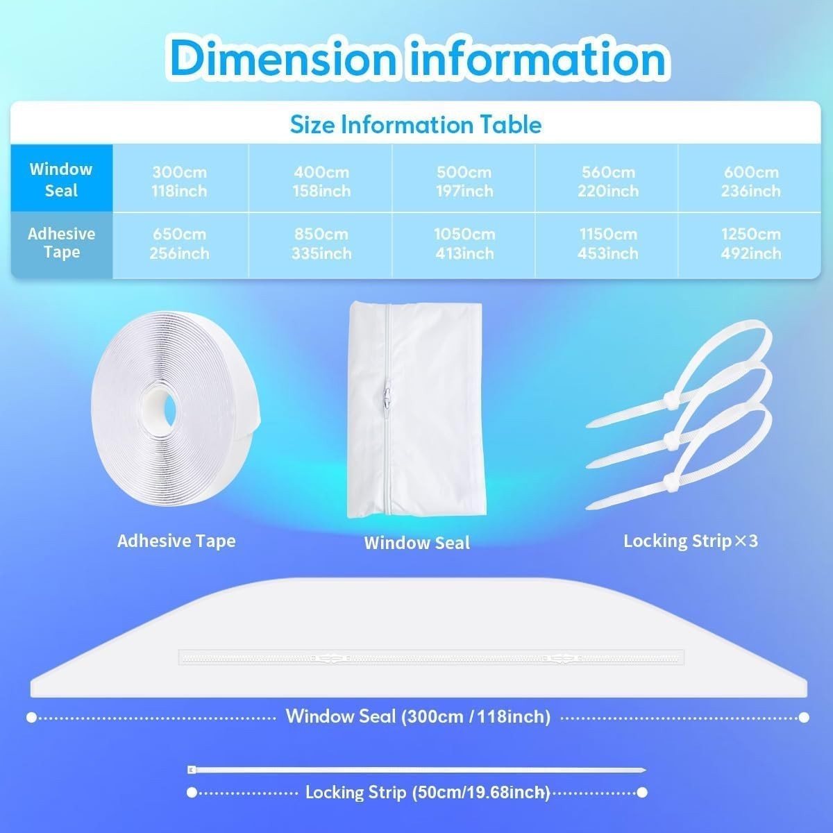 Effortless 400CM Portable AC Window Seal Kit – Keeps Your Room Cool Efficiently