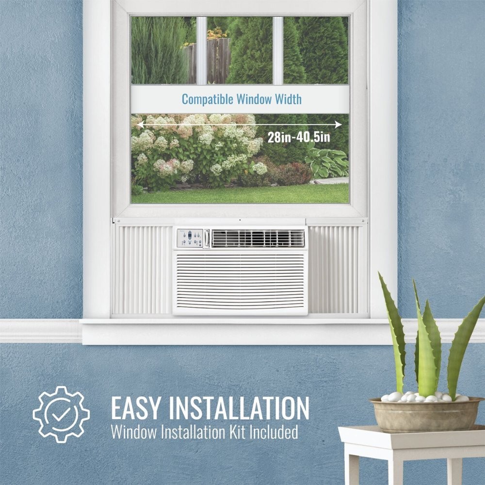 Keystone KSTHW18B 18800/18,400 BTU 1000 Sq. Ft. Window/Wall Air Conditioner with