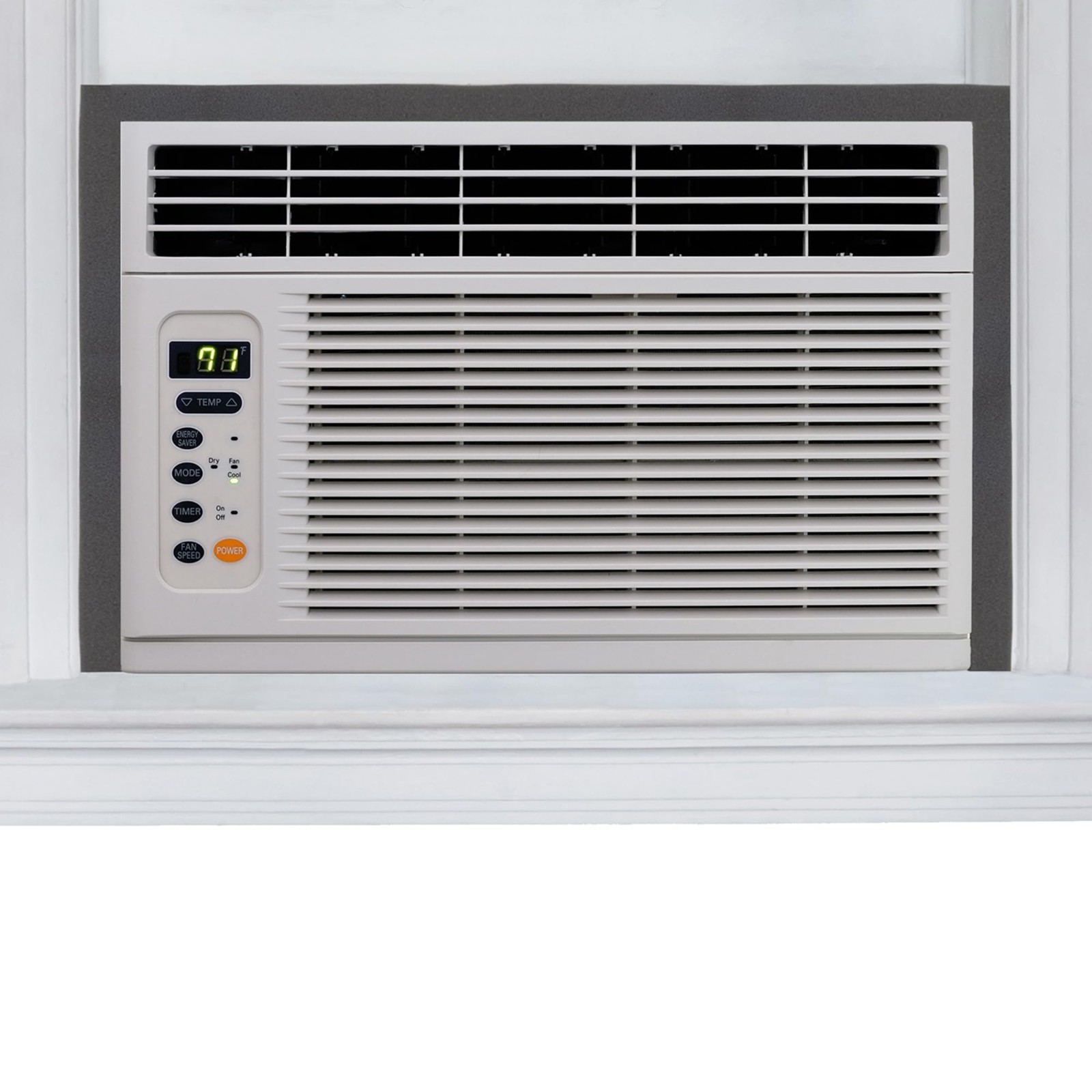 Air Conditioner Weatherseal for Window Units Gray 42 Inch Foam Insulation Seal