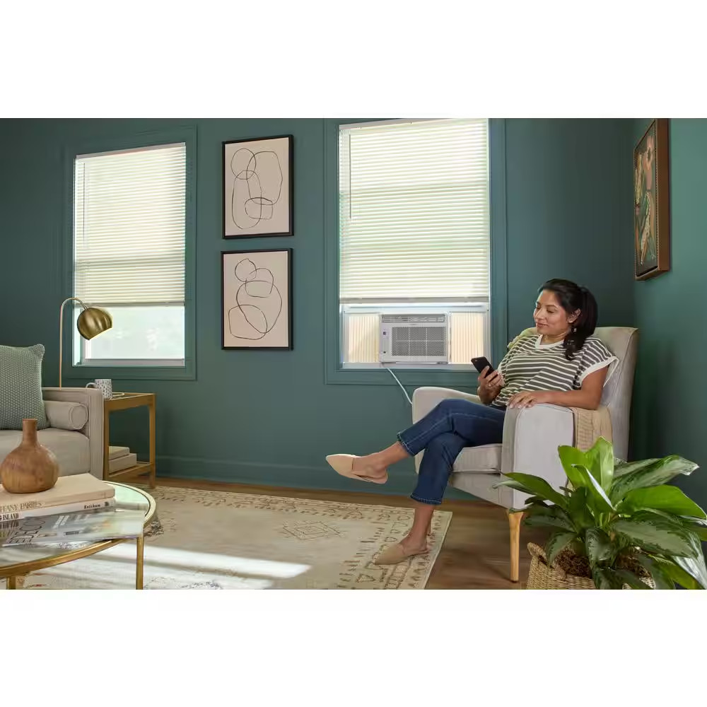6,000 BTU 115-Volt Window Air Conditioner Cools 250 Sq. Ft. with Remote and Wi-F
