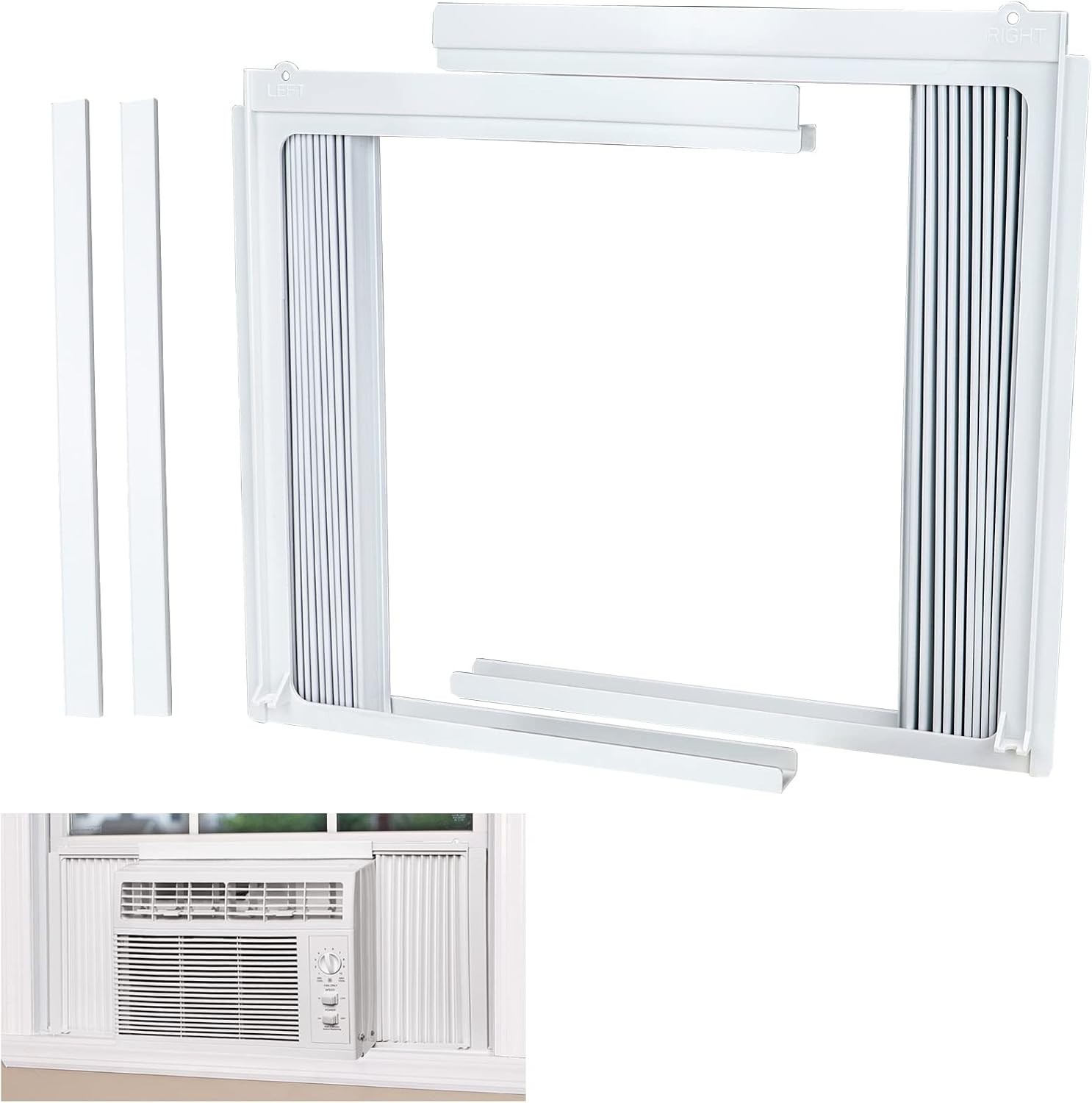 Window Air Conditioner Side Panel and Frame Set Fits 5000BTU Window Units
