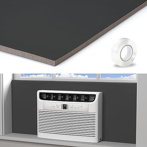 Window Air Conditioner Side Panels,Full Surround AC Foam Panel for Black