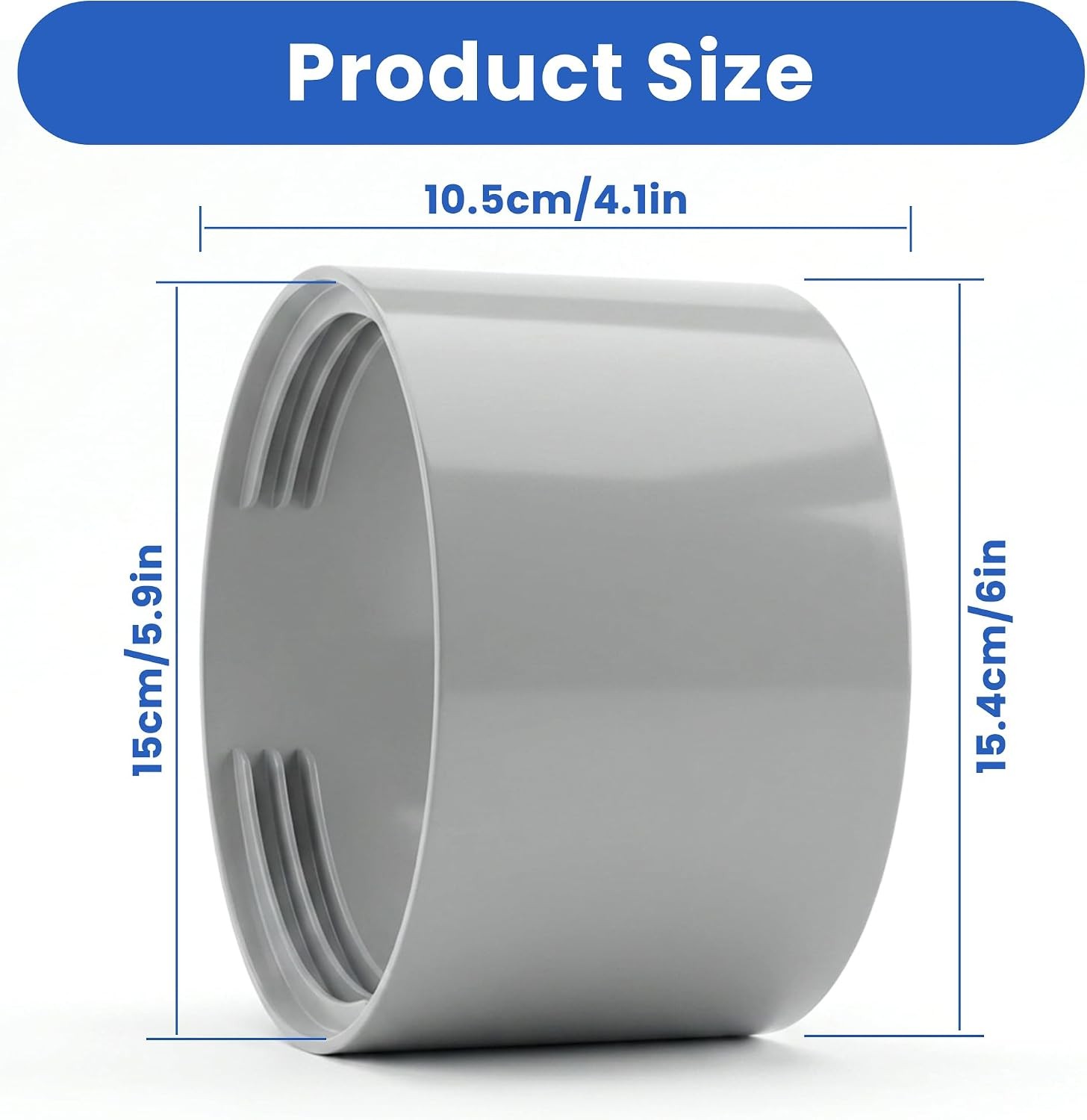 5.9 Inch Portable AC Hose Coupler Extension Connector Universal 15cm Vent