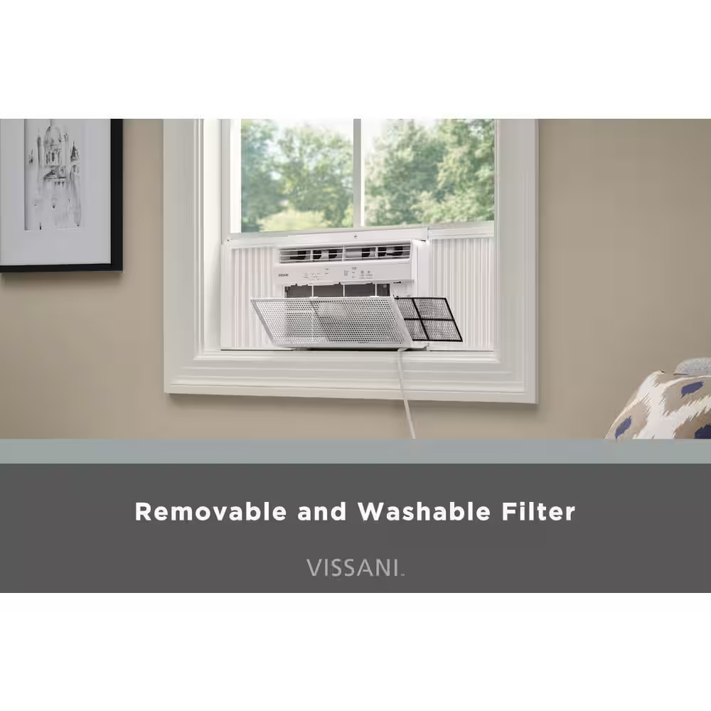 6,000 BTU 115-Volt Window Air Conditioner Cools 250 Sq. Ft. with Remote, Dehumid