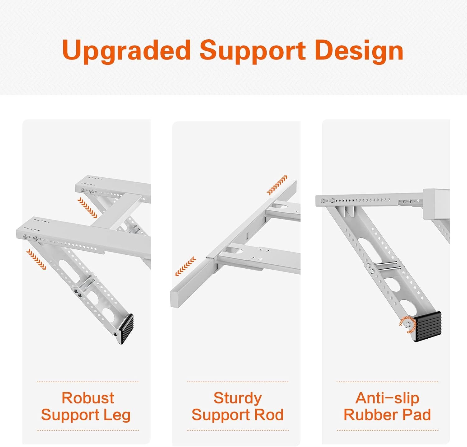 Universal Window Air Conditioner Mounting Support Bracket – Heavy Duty – 200 lbs