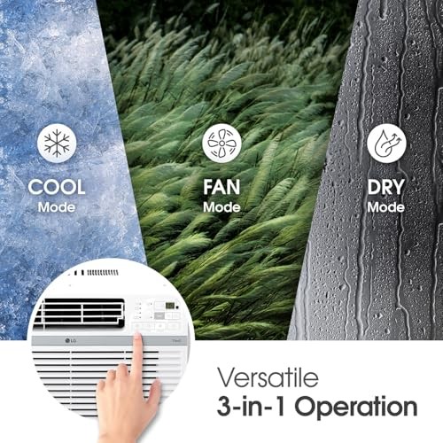 LG 12,000 BTU WINDOW AIR CONDITIONER COOLS UP TO 550 SQ. FT – LW1224RD