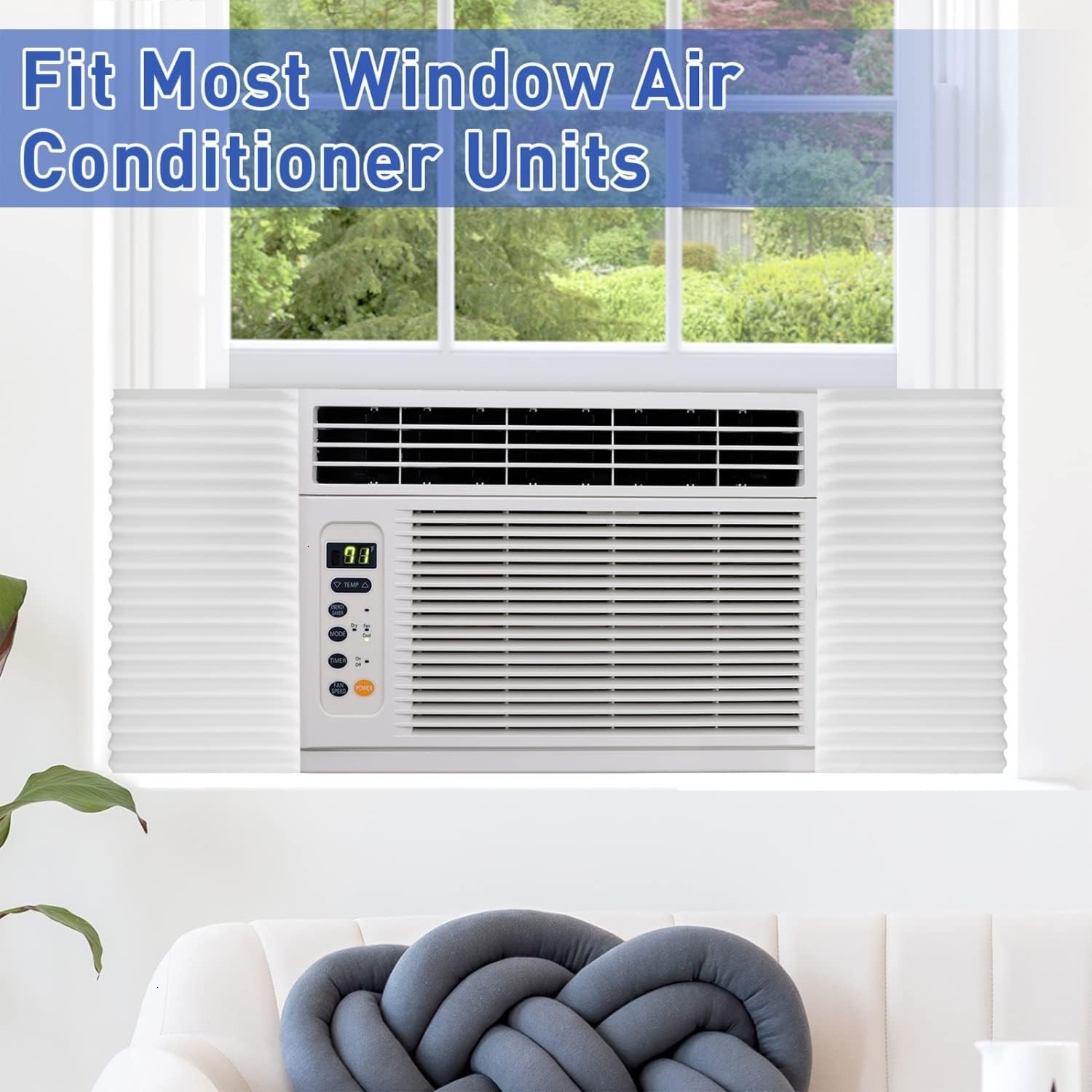 Universal Insulation Panels for Window Air Conditioners, Pack of 2
