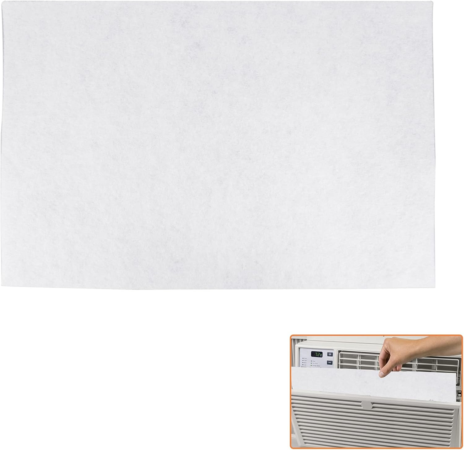 GCGOODS Window Air Conditioner Filter Replacement, 24&Prime; W X 15&Prime; H X 1/4&Prime; T, Unive