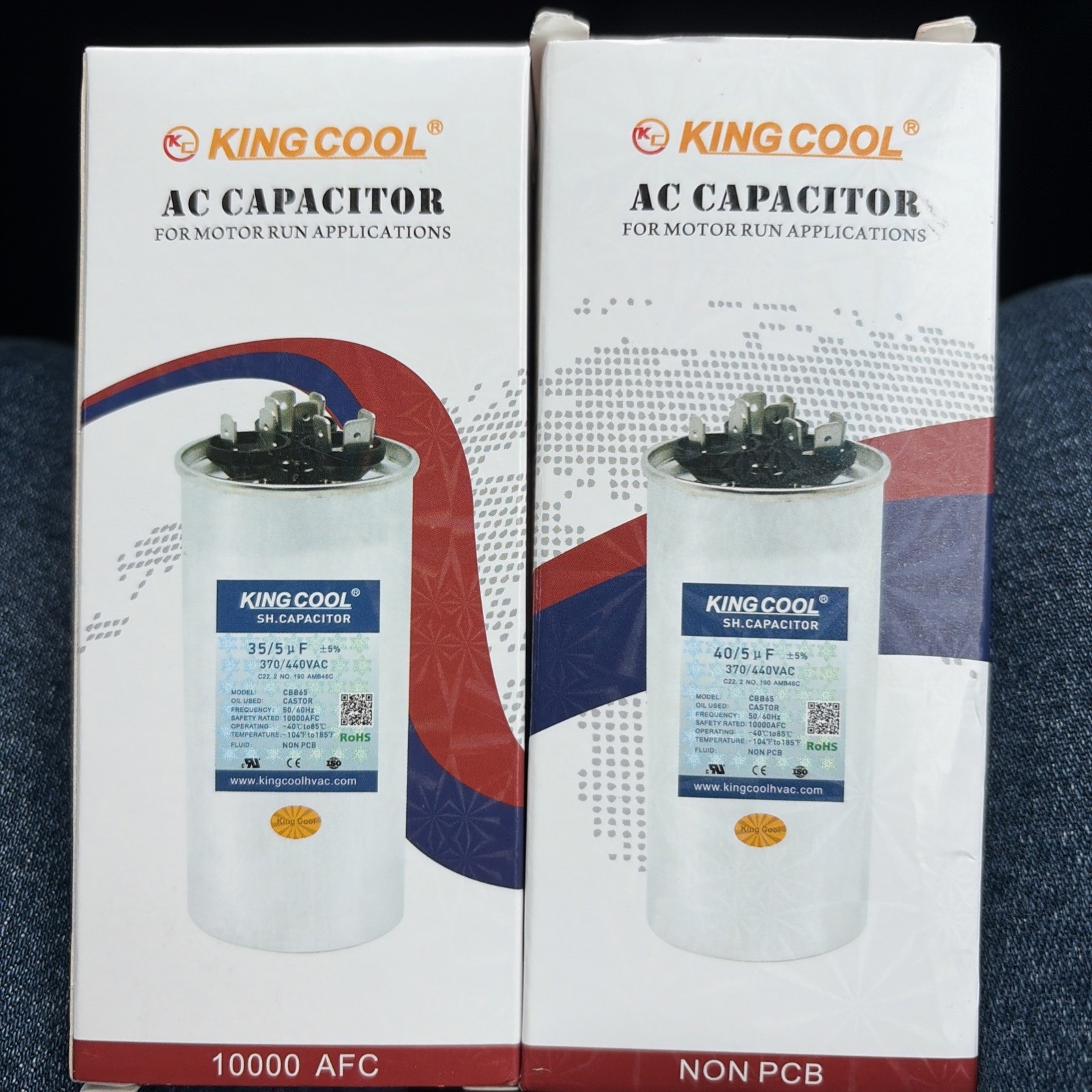 King Cool AC Capicator 55+5UF/370-440V. ( Pack Of Two )