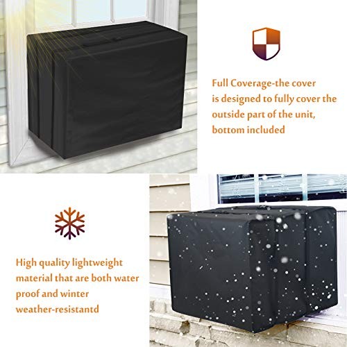 Window Air Conditioner Cover for Outside Unit, Small, 420D 21&Prime;W x 16&Prime;D x 15&Prime;H