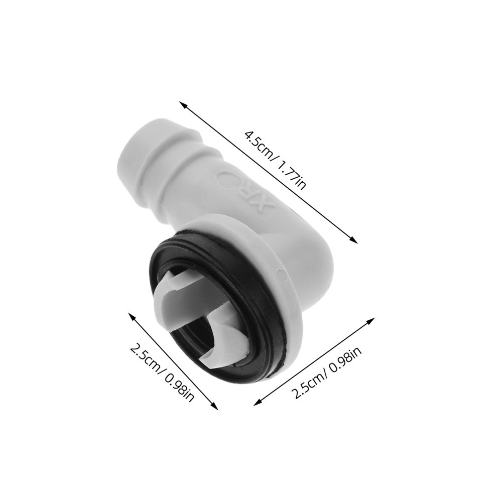 6 PCS Ac Drain Hose Connector Elbow Fitting Air Conditioning Pipe Adapter