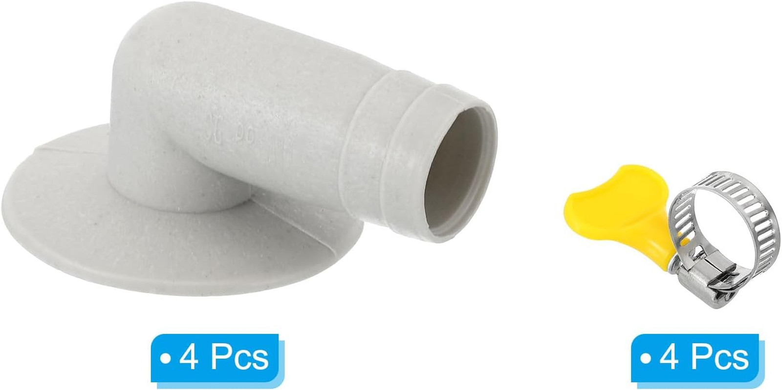 15Mm Air Conditioner Drain Hose Connector, 4 Pcs Universal Drain Connector with