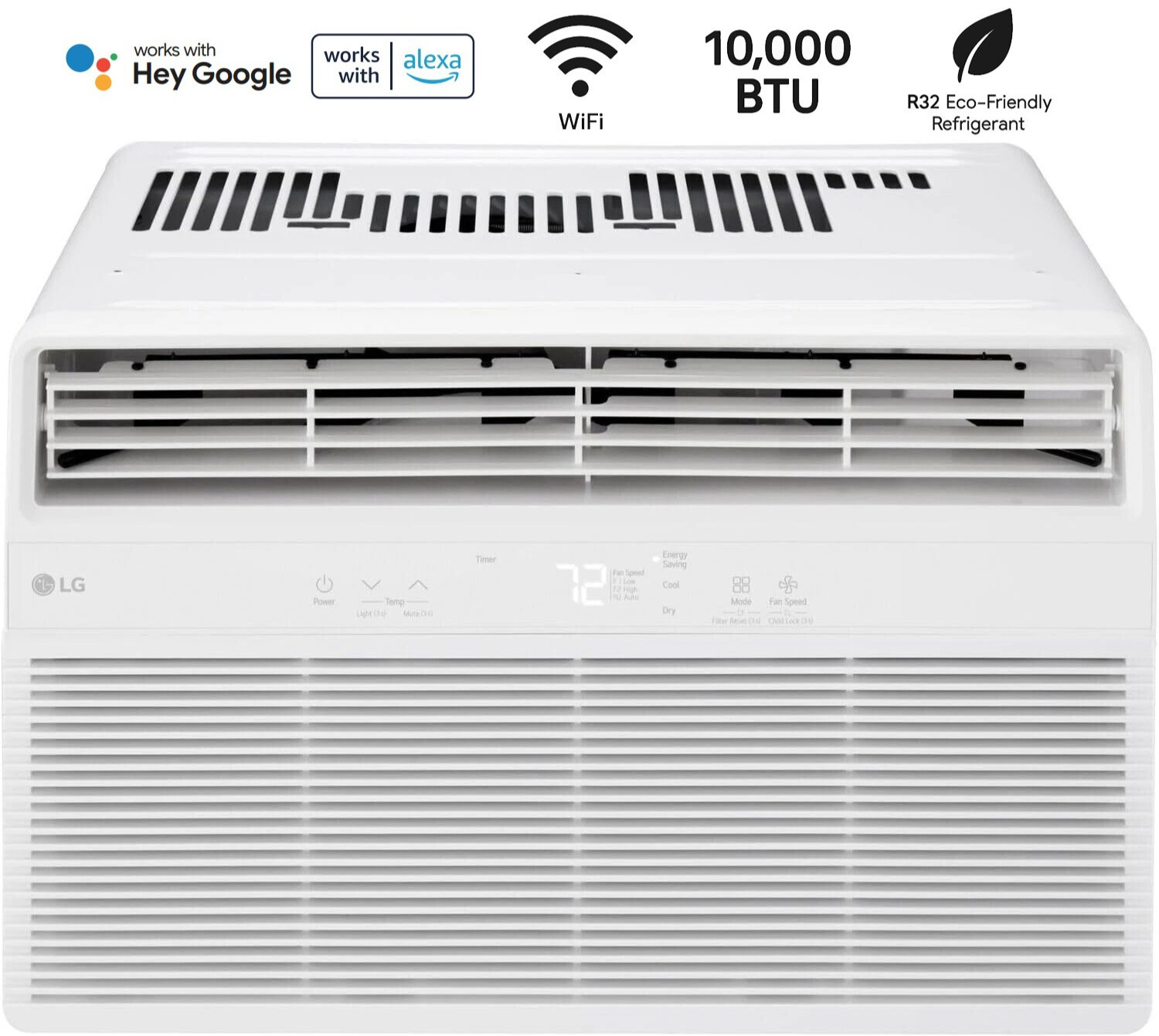 LG 10000 BTU 450 Sq Ft WiFi Smart App Controlled Window Air Conditioner