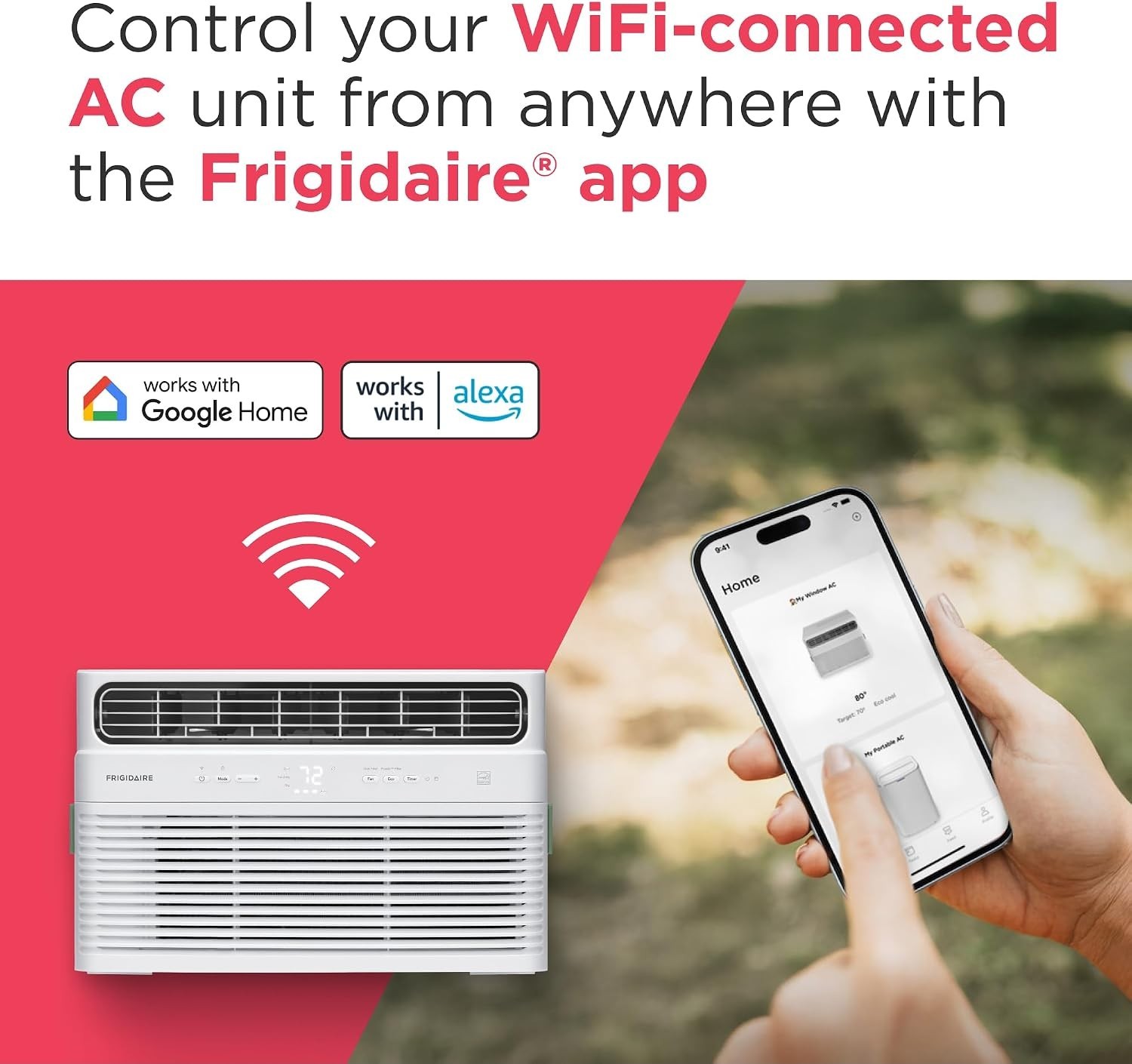Frigidaire 10000 BTU Smart Inverter Window Air Conditioner w/ WiFi 450 sq ft NEW