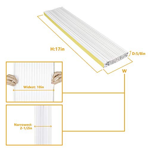 Air Conditioner Side Panel Kit for Window AC Units, Fits Up to 17&Prime; H x 10&Prime;
