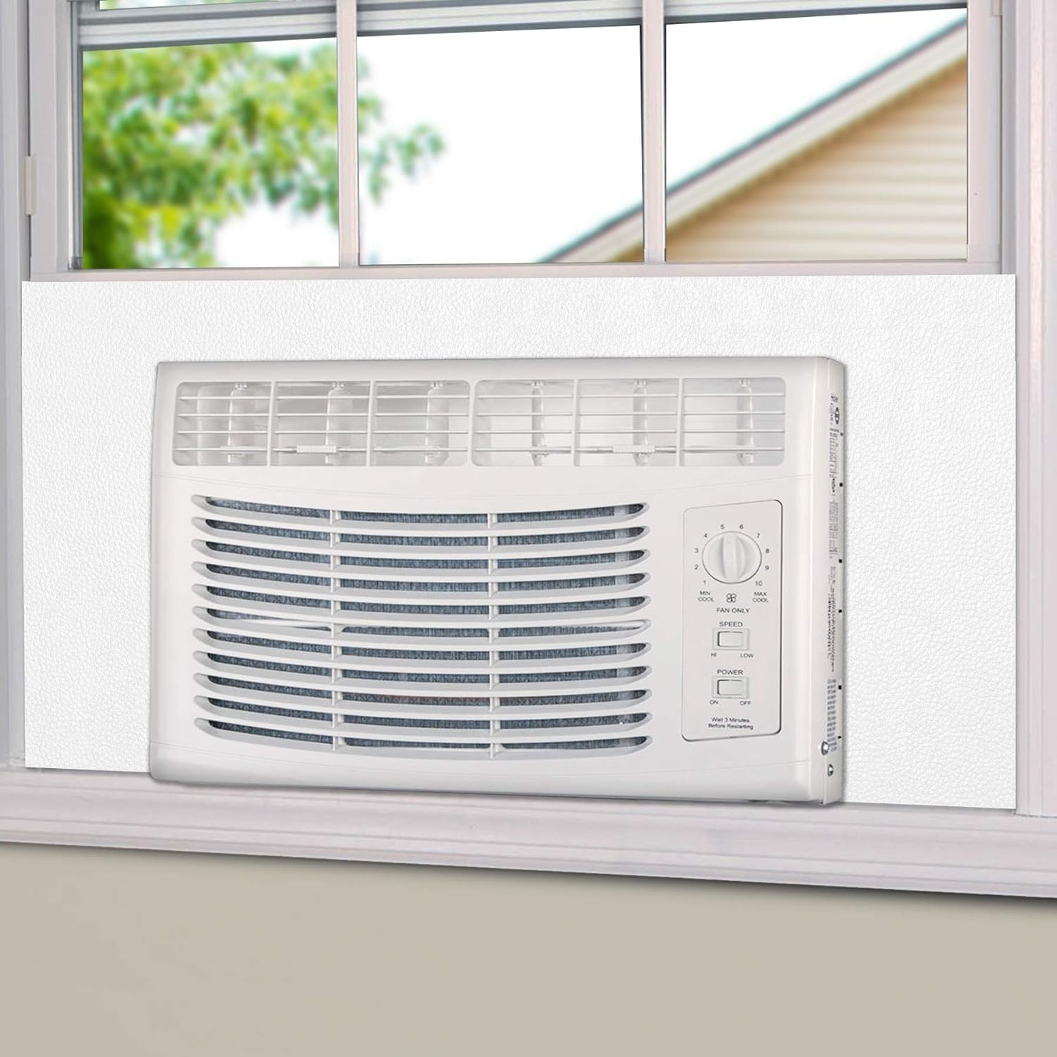 BJADE&rsquo;S Window Air Conditioner Side Insulated Foam Panel, One-Piece Full Surroun
