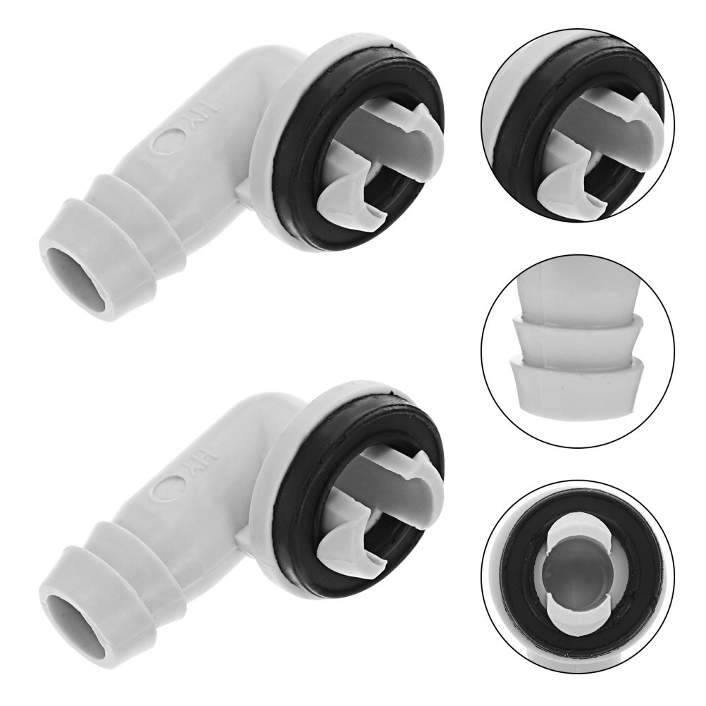 5Pcs Air Conditioner Drain Adapter Diameter Elbow Connector for Drain Hose