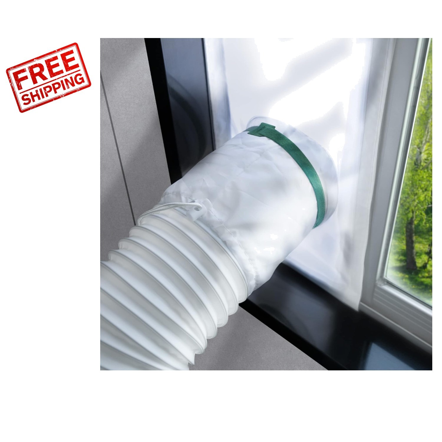 100% Waterproof Portable Air Conditioner Window Seal Kit – Easy Installation