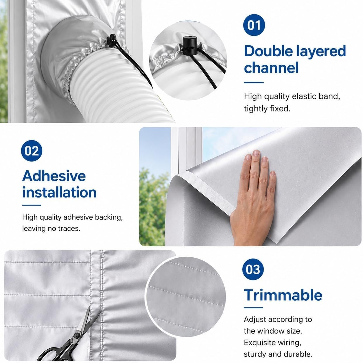 Window Seal Kit for Portable Air Conditioner Universal Adjustable Waterproof …
