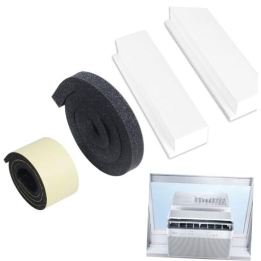 Window Air Conditioner Side Panel for Midea U Shaped, Foam Block 4Packs Fit