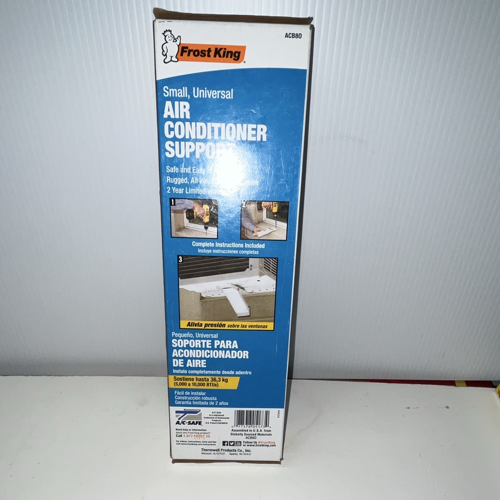 Frost King ACB80 Universal Window AC Support Bracket 5,000-10,000 BTU
