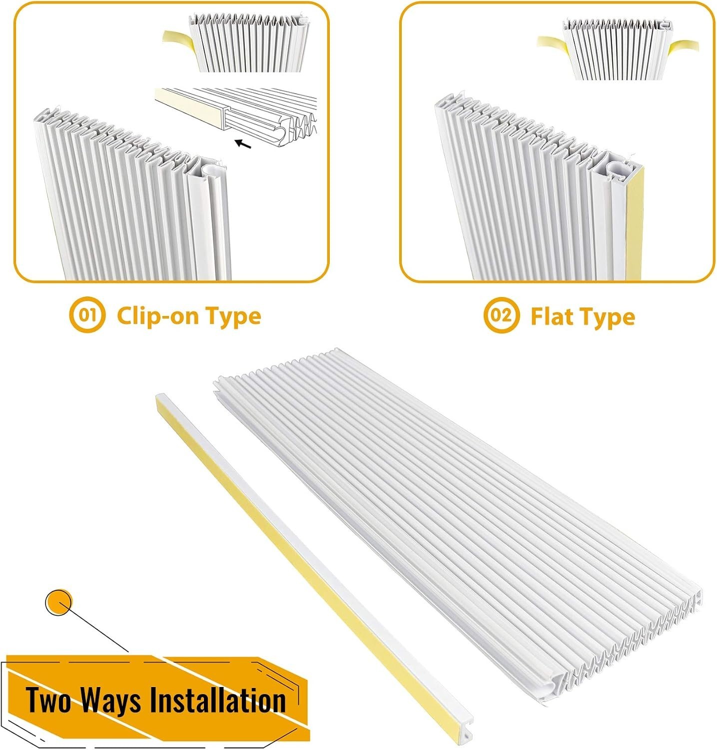 Air Conditioner Side Panel Kit for Window AC Units, Fits Up to 17&Prime; H x 10&Prime; W,…