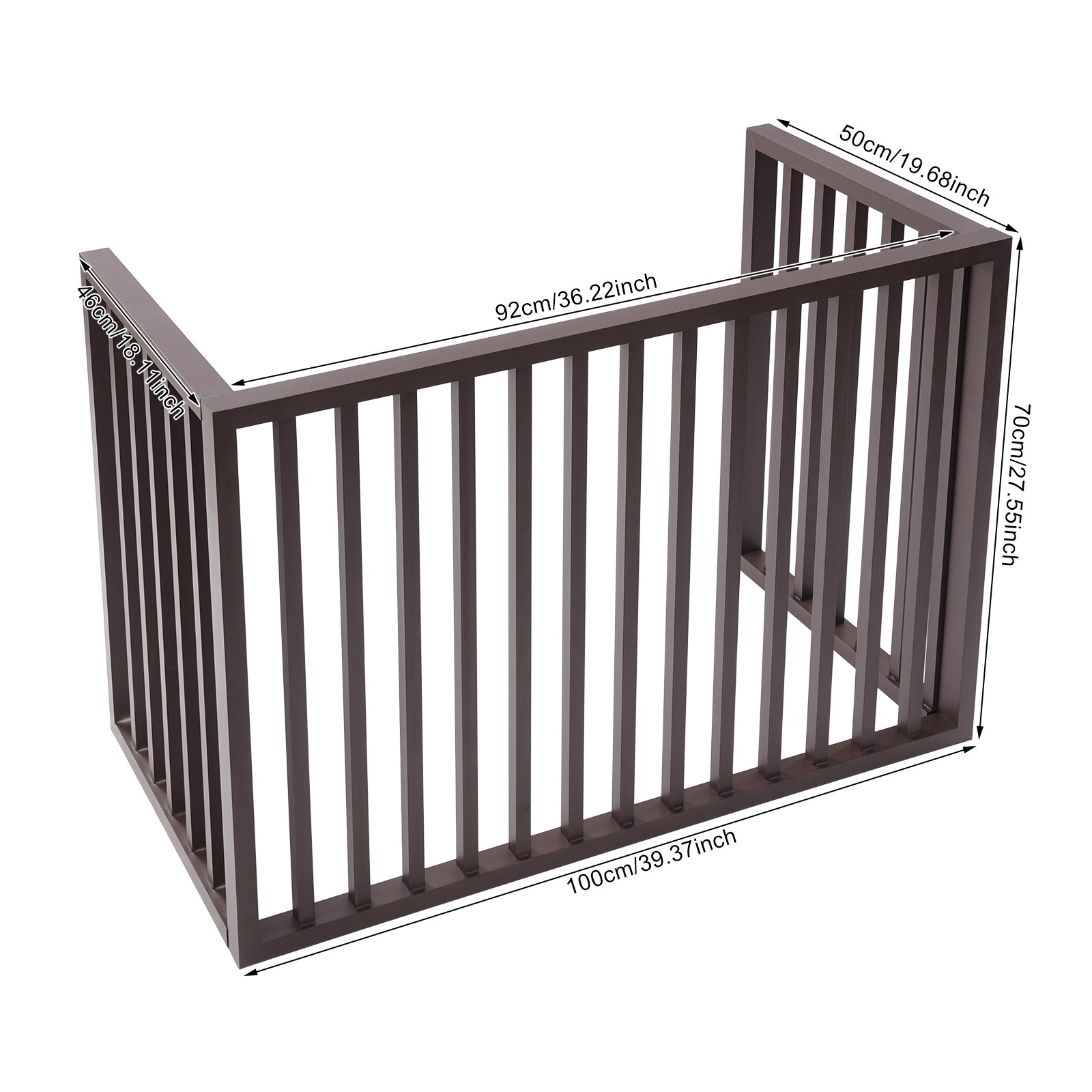 3Panel Aluminum Alloy Air Conditioner Outdoor Units Fence Protective Fence Cover