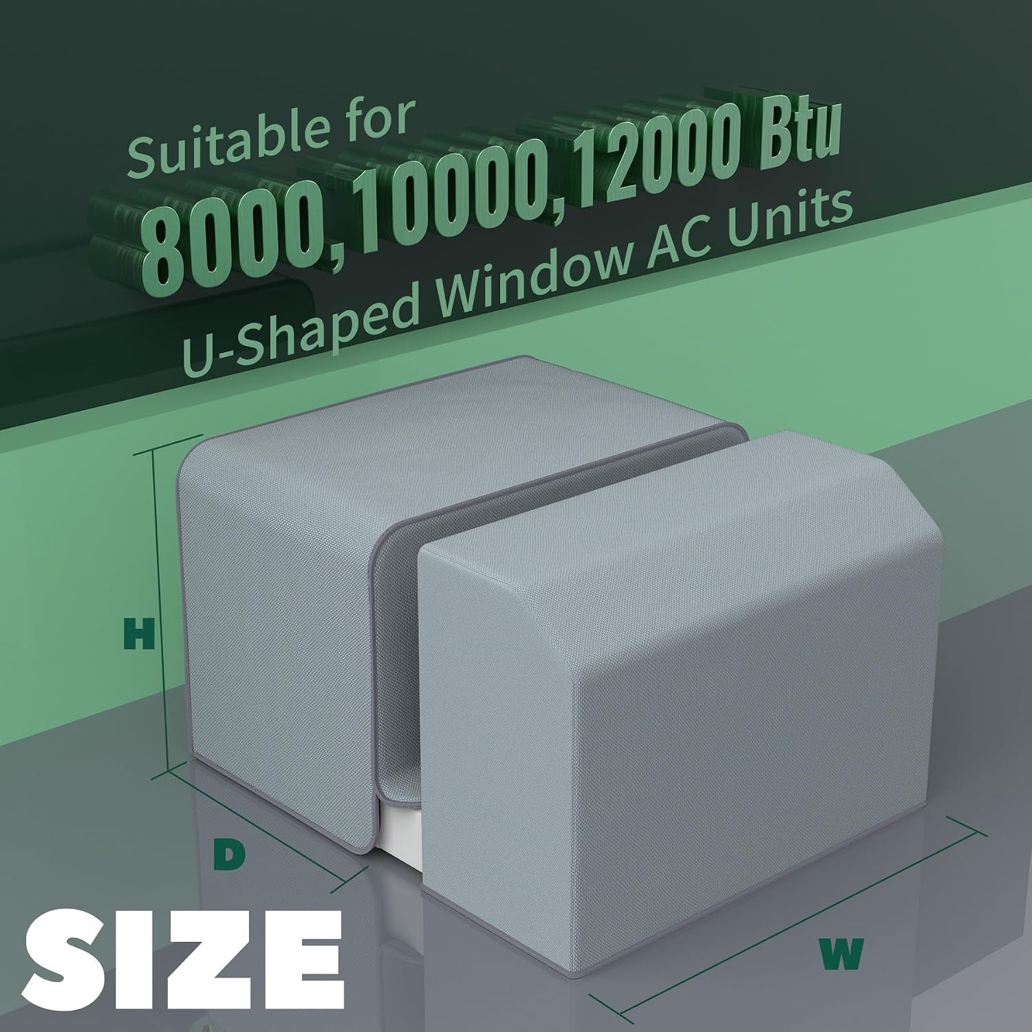 Window Air Conditioner Cover Kit for U-Shape Window AC,Magnetic Easy Install,…