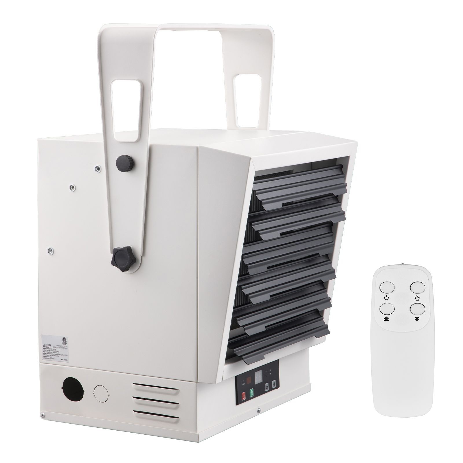 Electric Garage Heater, 10000 – Watt Digital Fan – Forced Wall/ Ceiling Mount