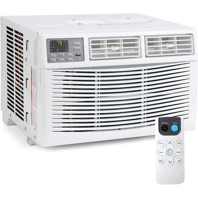 Cool-Living 8,000 BTU AC Unit 115V Remote 3-Speed Energy Saver Auto Restart