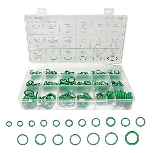 270 PCS Seal Gasket Washer, Resilient Auto Air Conditioning Sealing Washer