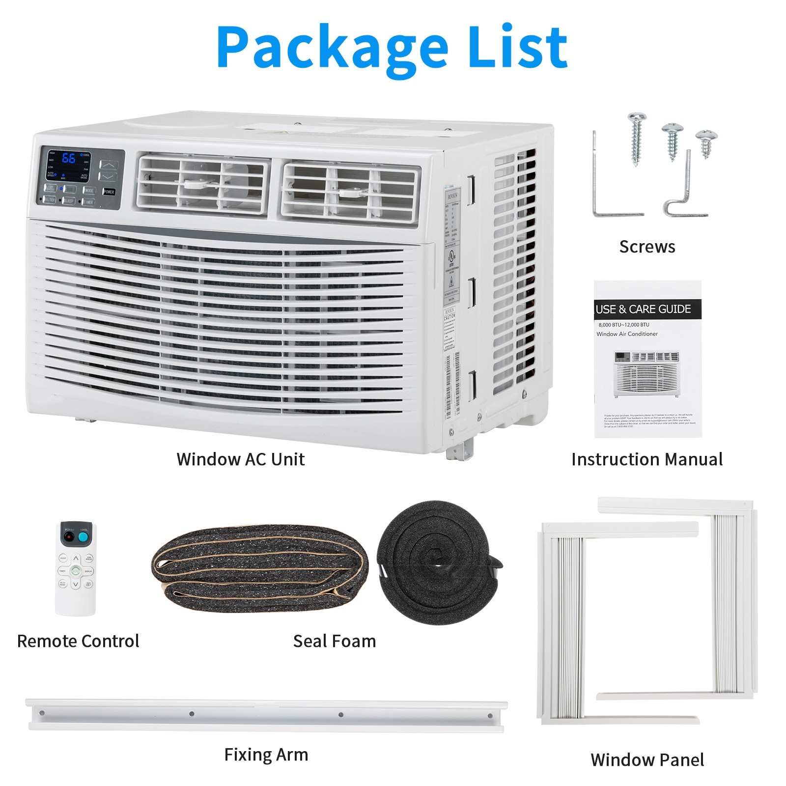 24000 BTU Smart Window Air Conditioner Window AC Unit with WiFi Remote Control