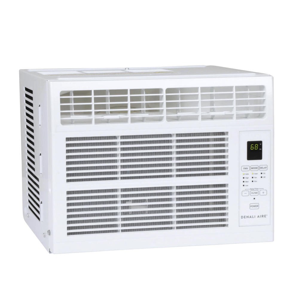 6000 BTU 115V Remote Window Air Conditioner 3 Fan Speed Auto Restart Function